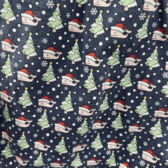 Vineyard‎ Vines Pajama Pants Mens XL Blue Christmas Whale Tree Holiday Lounge - Picture 3 of 12